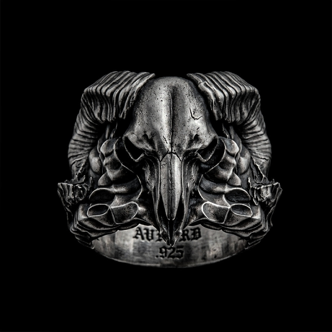 Ram Skull Ring